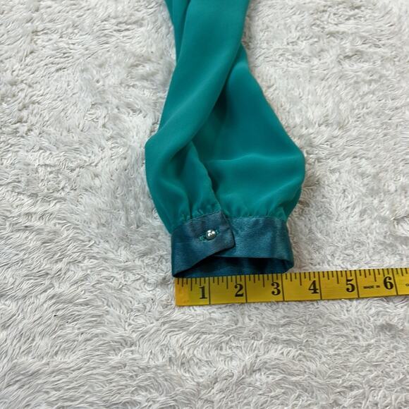 Ursula of Switzerland seafoam green mother of the bride chiffon midi dress 15 16 - Picture 9 of 11